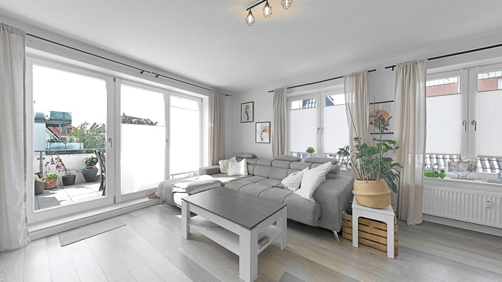 Immobilienangebot - Oldenburg - Wohnen - Moderne 3-Zimmer-Wohnung mit Dachterrasse in begehrter Lage von Oldenburg-Bloherfelde zu verkaufen!