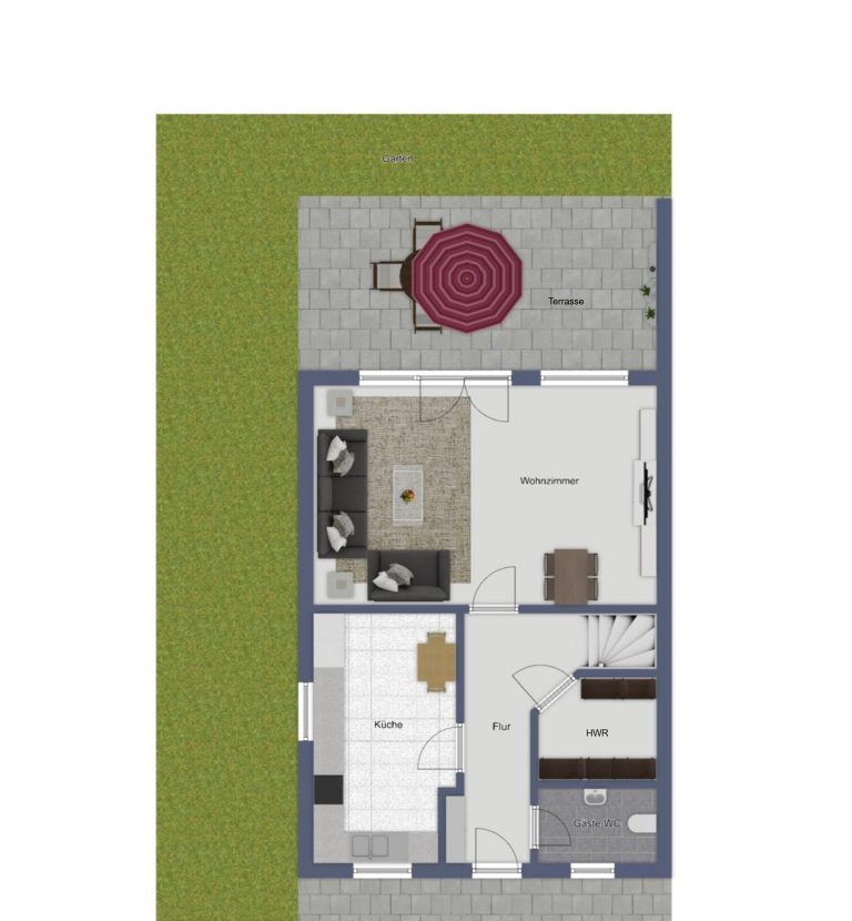 Immobilienangebot - Oldenburg - Wohnen - Attraktives Doppelhaus mit kleinem Garten in direkter Nähe zum Klinikum Kreyenbrück zu verkaufen!